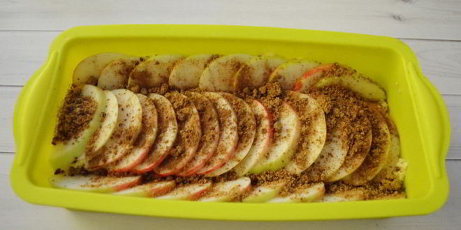 Рецепт творожная запеканка с яблоками