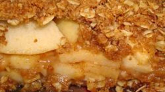 Рецепт Яблочная запеканка с геркулесом