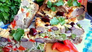 Рецепт Запеканка из бобовых с фрикадельками