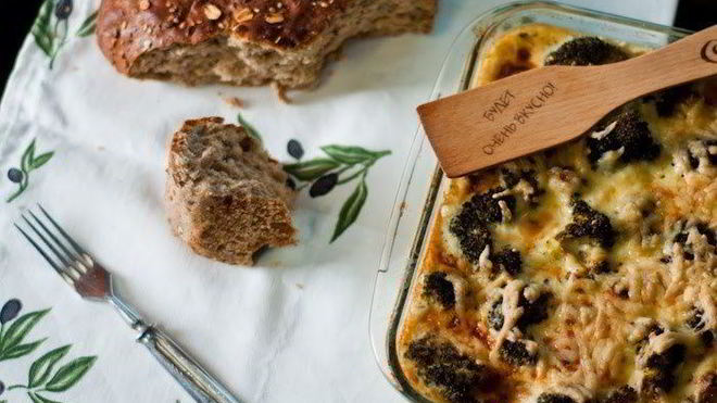 Рецепт Запеканка из брокколи под сырной корочкой