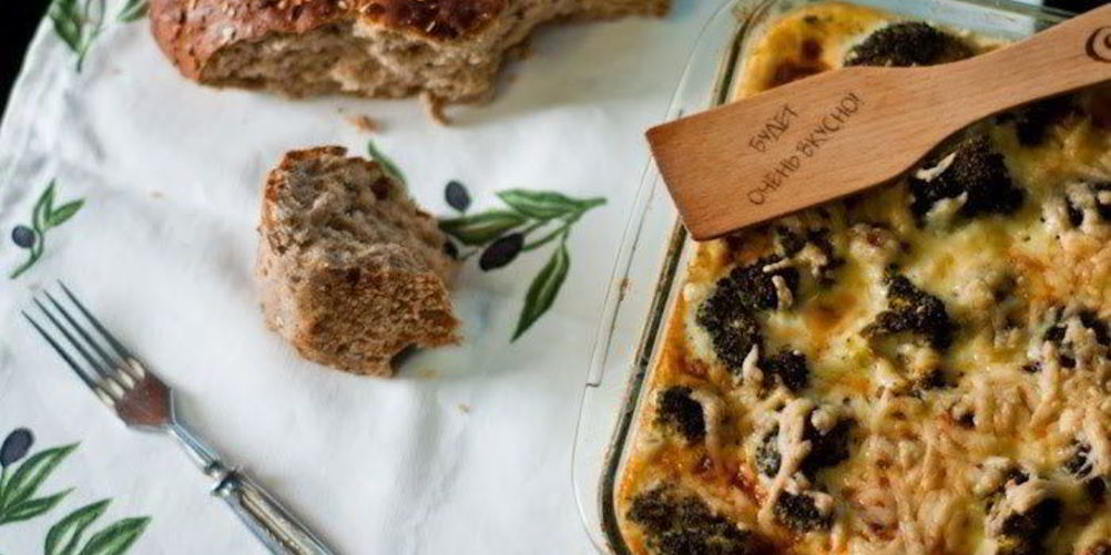 Как приготовить запеканка из брокколи под сырной корочкой