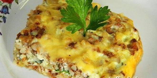 Рецепт запеканка из готовой гречневой каши