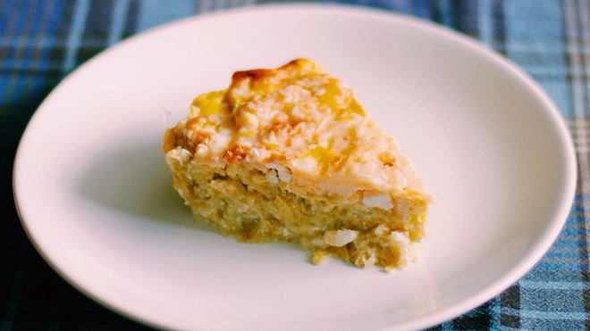 Рецепт Запеканка из кабачков с фетой и чесноком