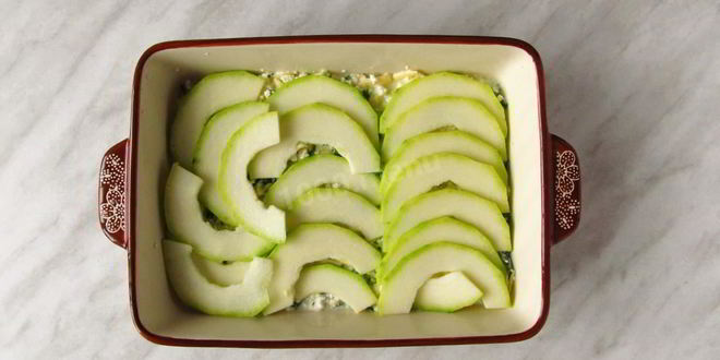 Рецепт запеканка из кабачков с творогом в духовке