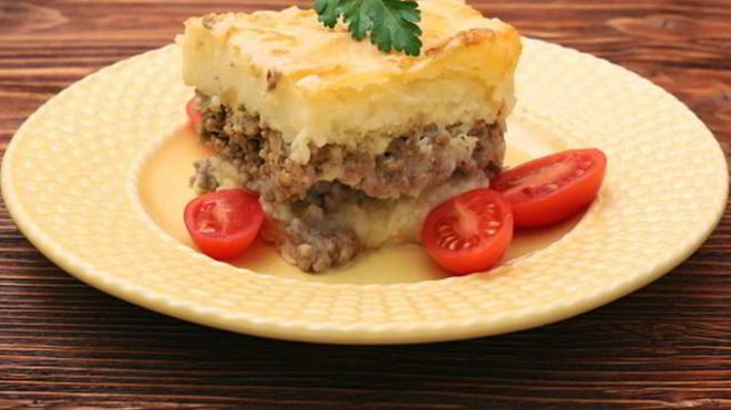 Рецепт Запеканка из картофельного пюре с мясом