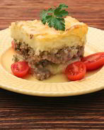 Запеканка из картофельного пюре с мясом