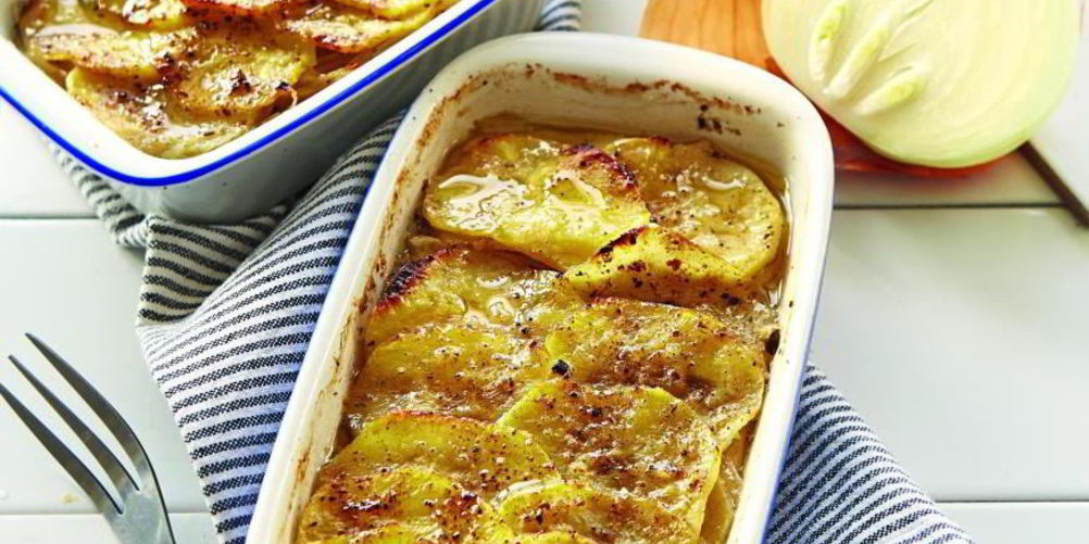 Рецепт запеканка из картофеля с цесаркой и голубым сыром