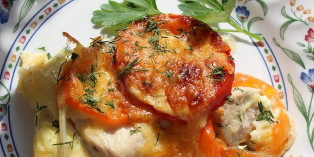 Рецепт запеканка c помидорами, баклажанами и сыром