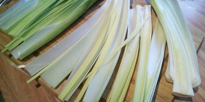 Рецепт запеканка из лосося с кабачком и пореем