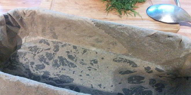 Рецепт запеканка из лосося с кабачком и пореем