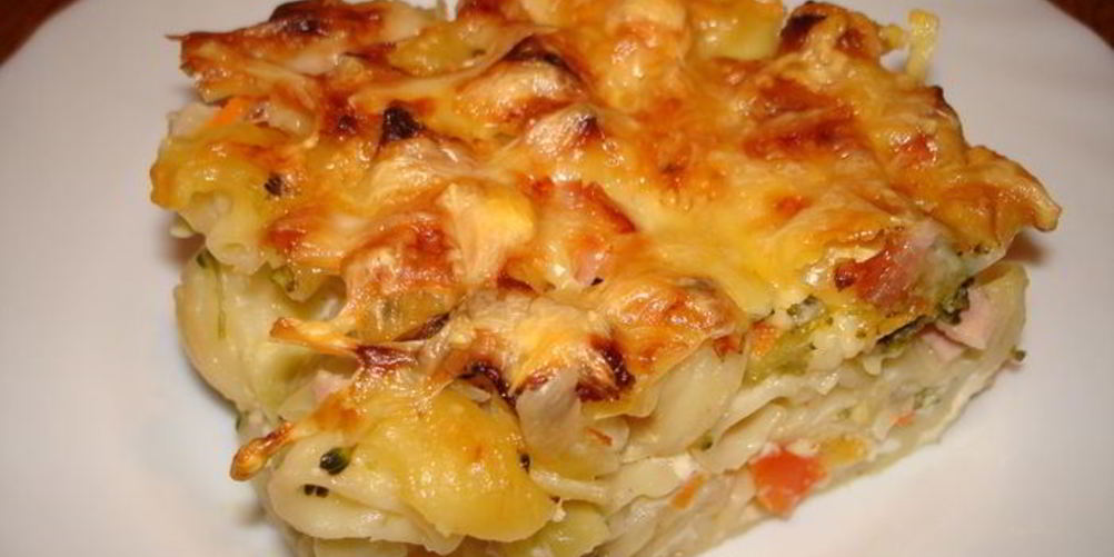 Как приготовить запеканка из макарон с курицей