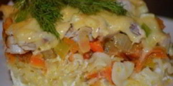 Рецепт запеканка из макарон с курицей