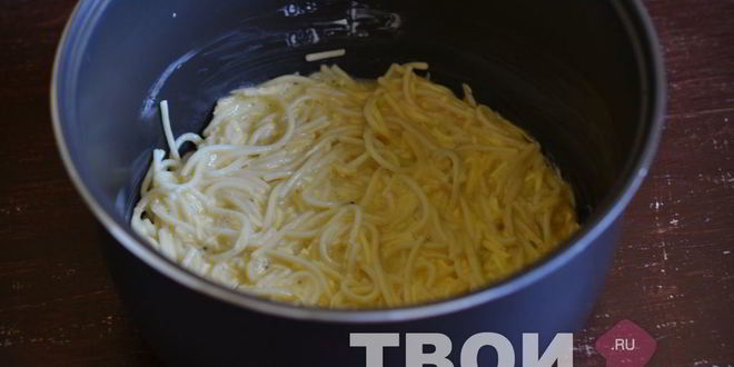Рецепт запеканка из макарон в мультиварке