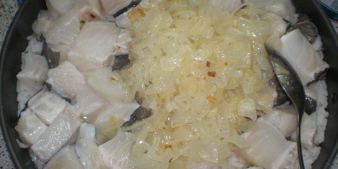 Рецепт запеканка из риса с рыбой