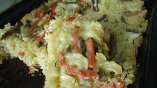 Рецепт Запеканка из стручковой фасоли