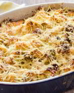 Запеканка из цветной капусты и кабачков