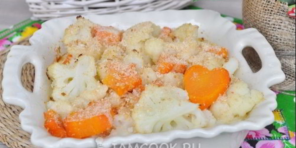 Как приготовить запеканка из цветной капусты с морковью