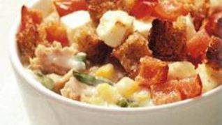 Рецепт Запеканка из тунца с овощами и брынзой