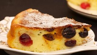 Рецепт Запеканка из творога с сухофруктами в духовке