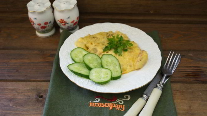 Рецепт Запеканка картофельная с рыбными консервами