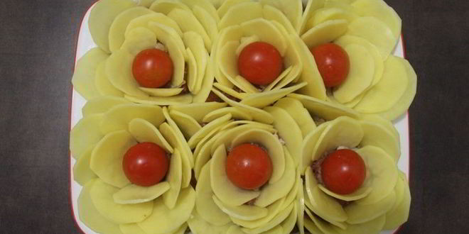 Рецепт запеканка картофельные розочки