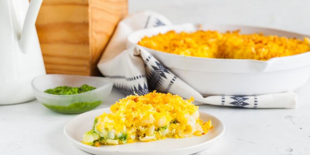 Как приготовить запеканка мак & чиз с прослойкой из песто