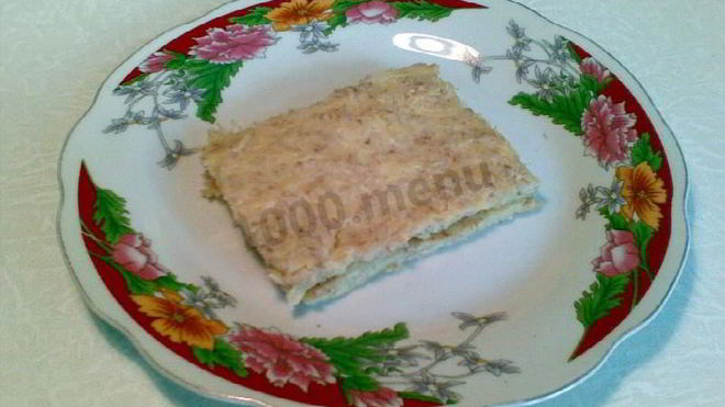 Рецепт Запеканка макароны-мед-овсянка