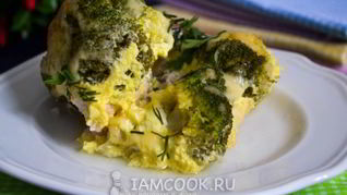 Рецепт Запеканка с брокколи и курицей