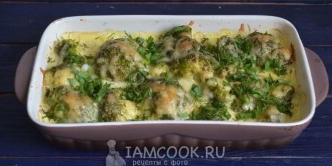Рецепт запеканка с брокколи и курицей