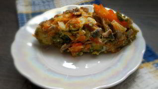 Рецепт Запеканка с брюссельской капустой и шампиньонами