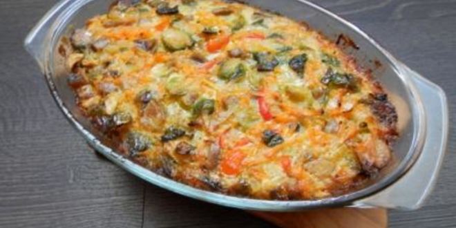 Рецепт запеканка с брюссельской капустой и шампиньонами