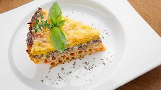 Рецепт Запеканка с фаршем под тыквенной шубкой