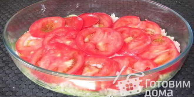 Рецепт запеканка с кабачками, фаршем и рисом