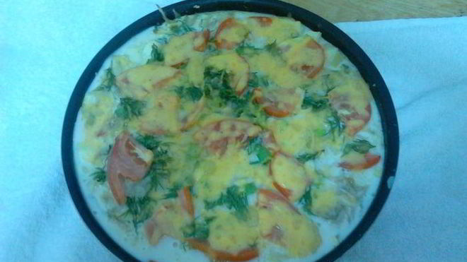 Рецепт Запеканка с кабачком и хлебом