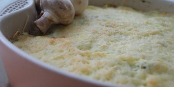 Рецепт запеканка с куриным филе, грибами и картофельным пюре