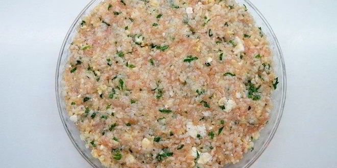 Рецепт запеканка с рисом, фаршем и овощами