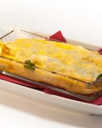 Запеканка с судаком и шпинатом