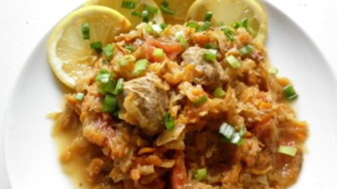 Рецепт Бигус по-польски с мясом и квашеной капустой