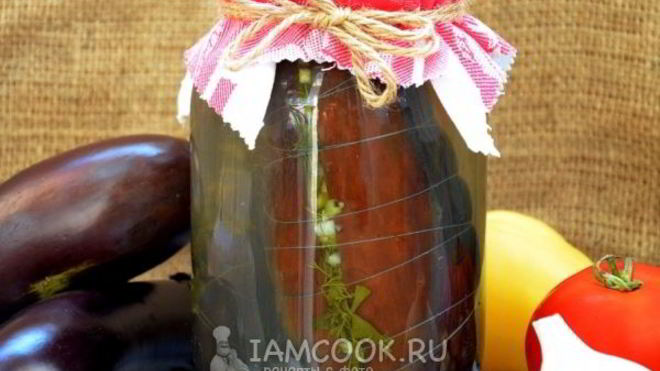 Рецепт Фаршированные баклажаны на зиму