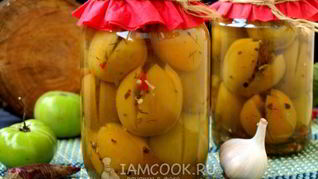 Рецепт Фаршированные зеленые помидоры на зиму по-грузински