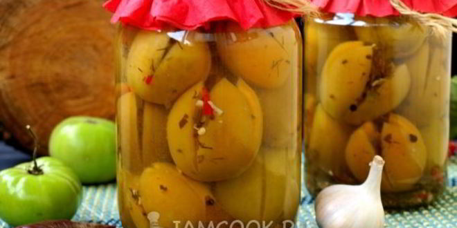 Рецепт фаршированные зеленые помидоры на зиму по-грузински