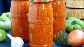 Рецепт Икра из зеленых помидор пальчики оближешь на зиму