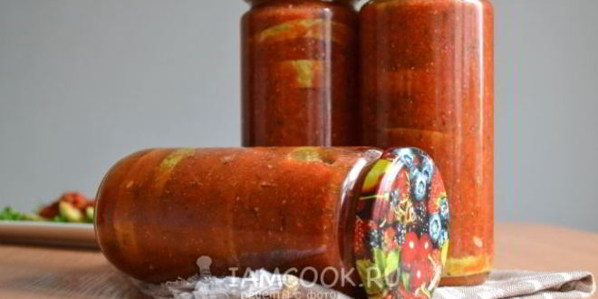 Рецепт кабачков по-грузинсков на зиму