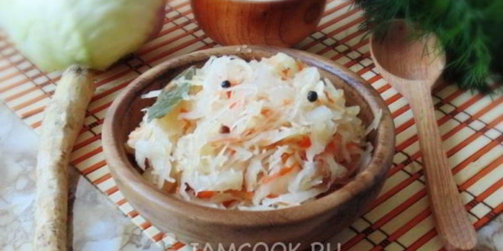 Как приготовить капуста квашеная с хреном и морковью