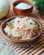 Капуста квашеная с хреном и морковью