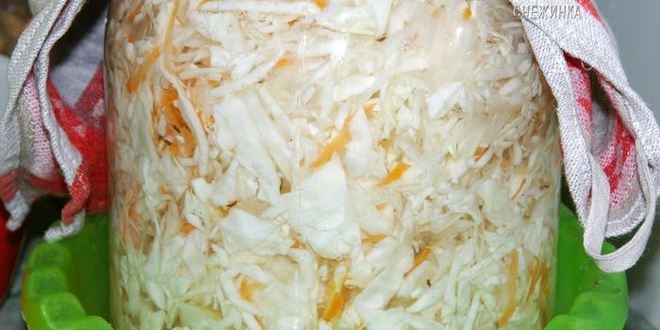 Рецепт капуста, квашенная по-особому
