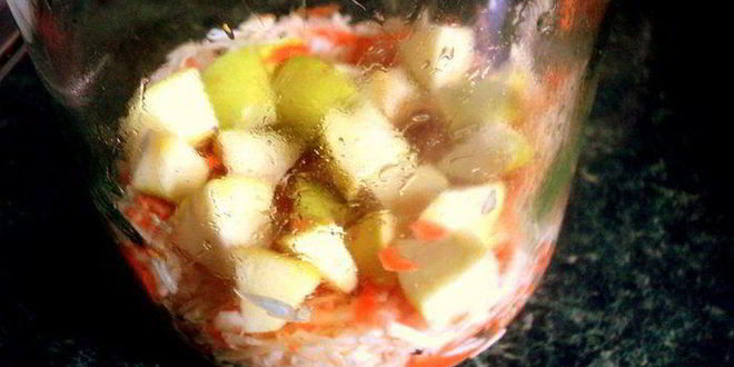 Рецепт капуста квашенная с яблоками в банке