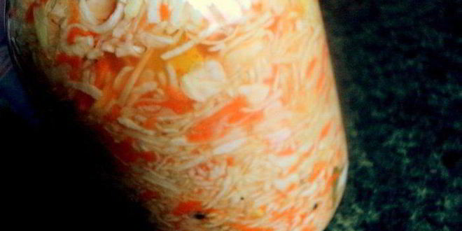 Рецепт капуста квашенная с яблоками в банке