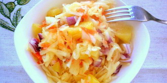 Рецепт капуста квашенная с яблоками в банке