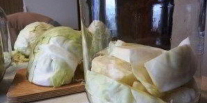 Рецепт капуста на зиму кусочками